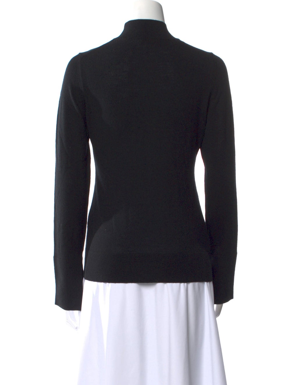 Reiss Merino Wool Turtleneck Black Long Sleeve wi… - image 3