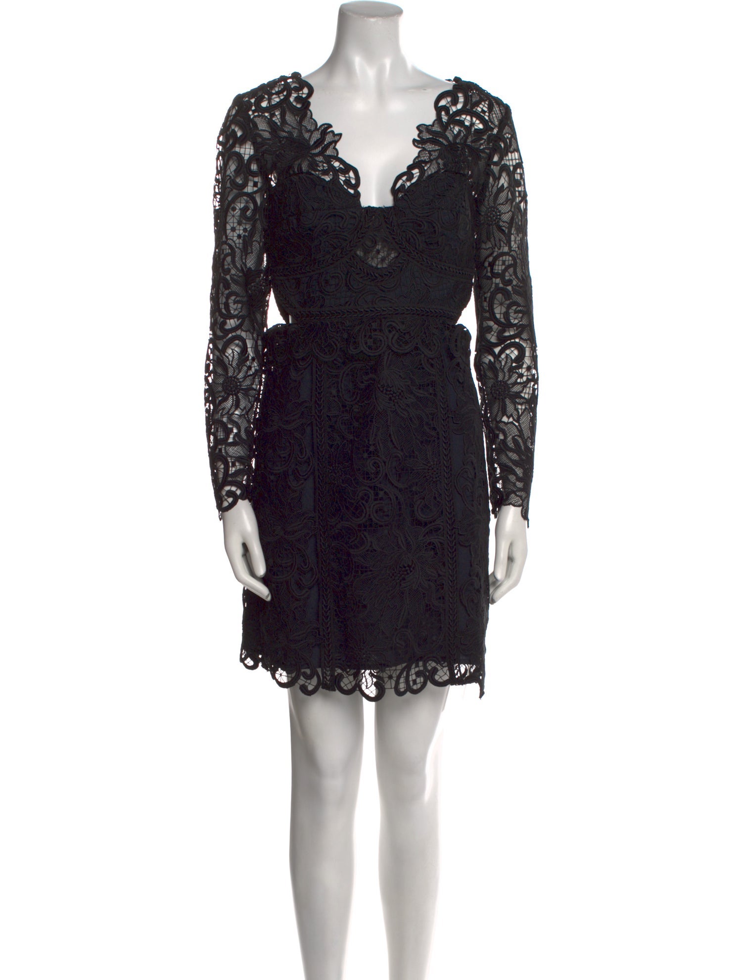 Reiss Lace Pattern Mini Dress