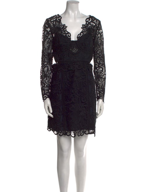 Reiss Lace Pattern Mini Dress