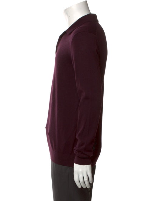 Reiss Wool Crew Neck Polo Sweater