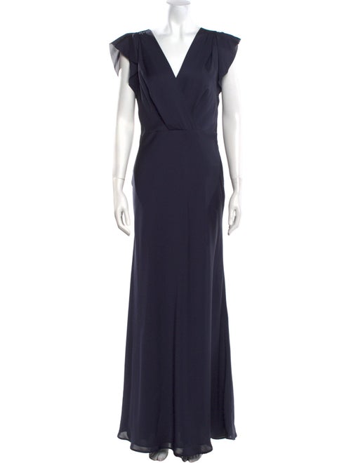 Reiss V-Neck Long Dress