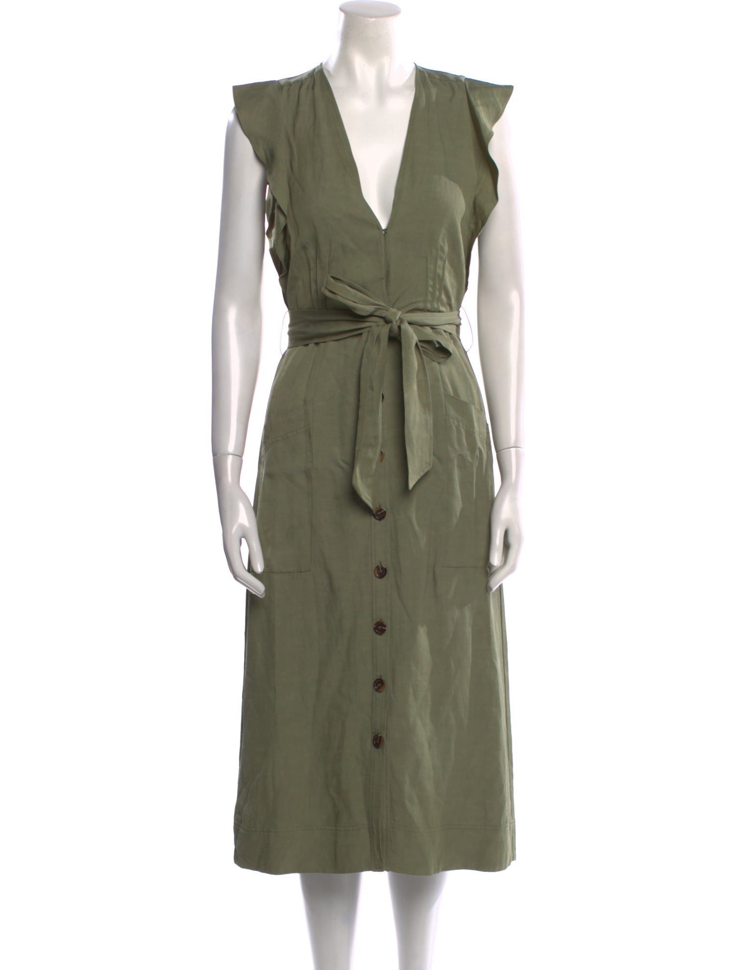 Reiss V-Neck Long Dress