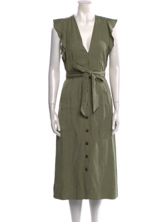 Reiss V-Neck Long Dress