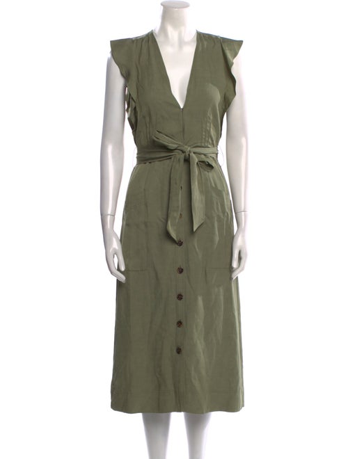 Reiss V-Neck Long Dress