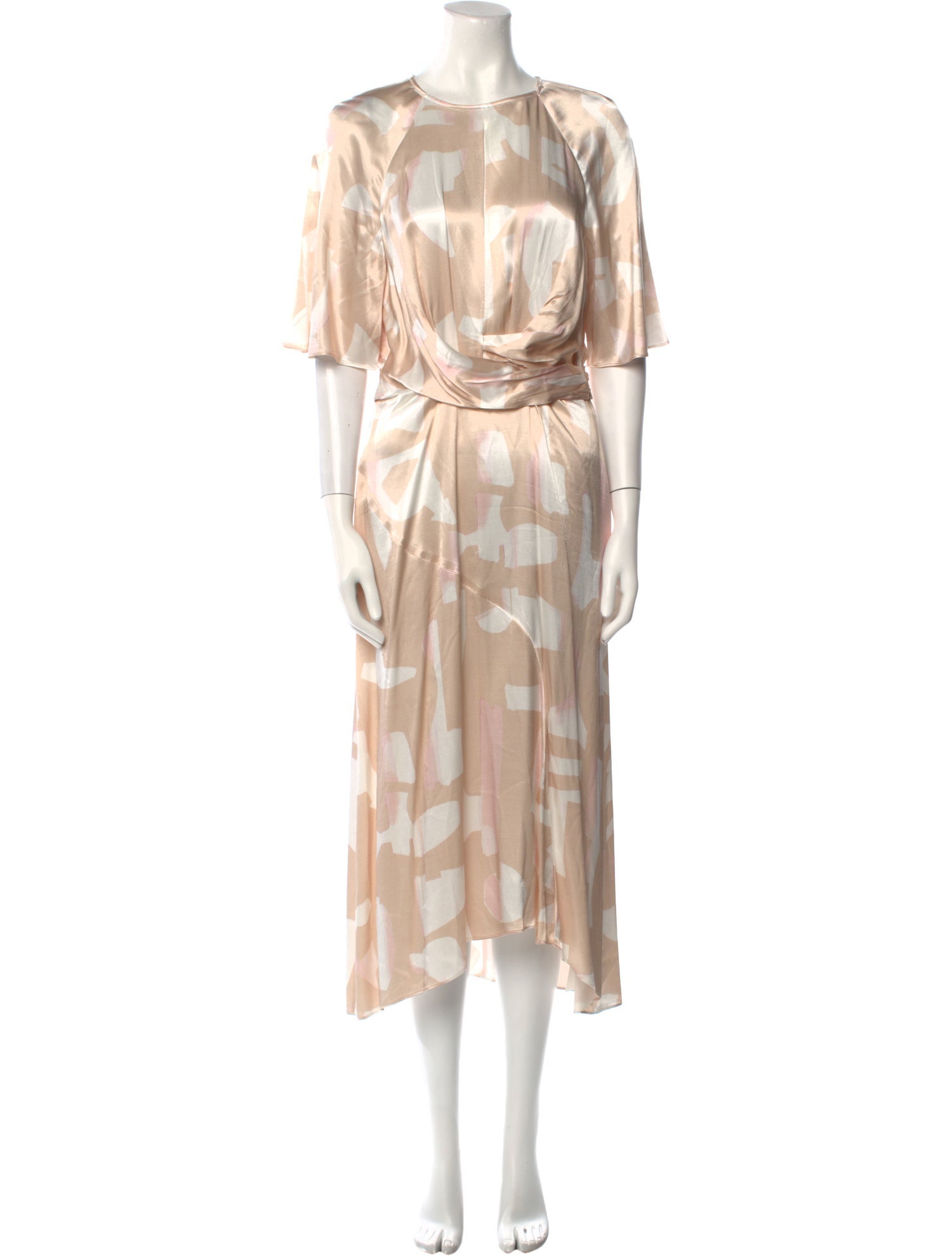 Reiss Printed Long Dress