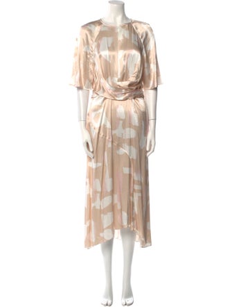 Reiss Printed Long Dress
