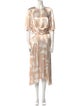 Reiss Printed Long Dress