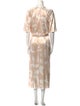 Reiss Printed Long Dress