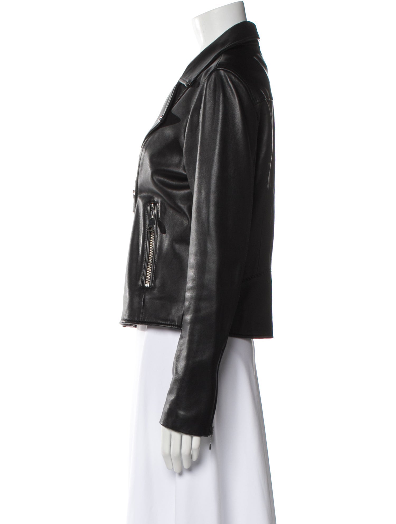 Reiss Leather Biker Jacket
