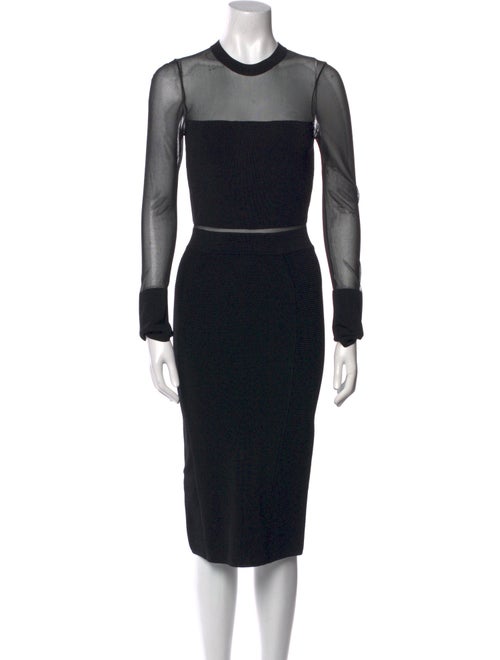 Reiss Crew Neck Midi Length Dress