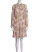 Reiss Floral Print Knee-Length Dress