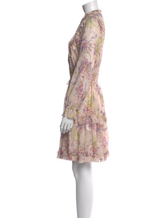 Reiss Floral Print Knee-Length Dress