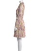 Reiss Floral Print Knee-Length Dress