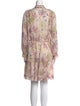 Reiss Floral Print Knee-Length Dress