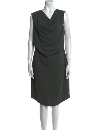 Reiss Cowl Neck Knee-Length Dress