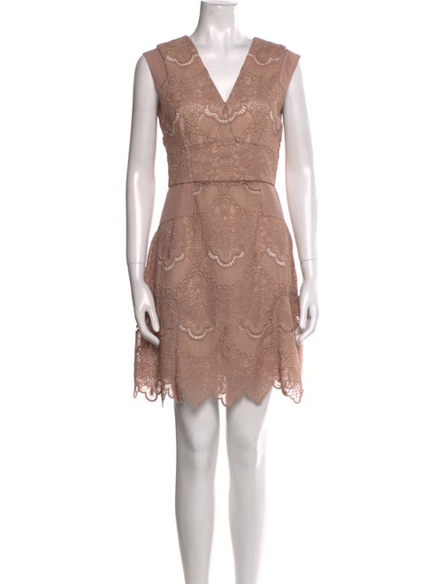 Reiss V-Neck Mini Dress