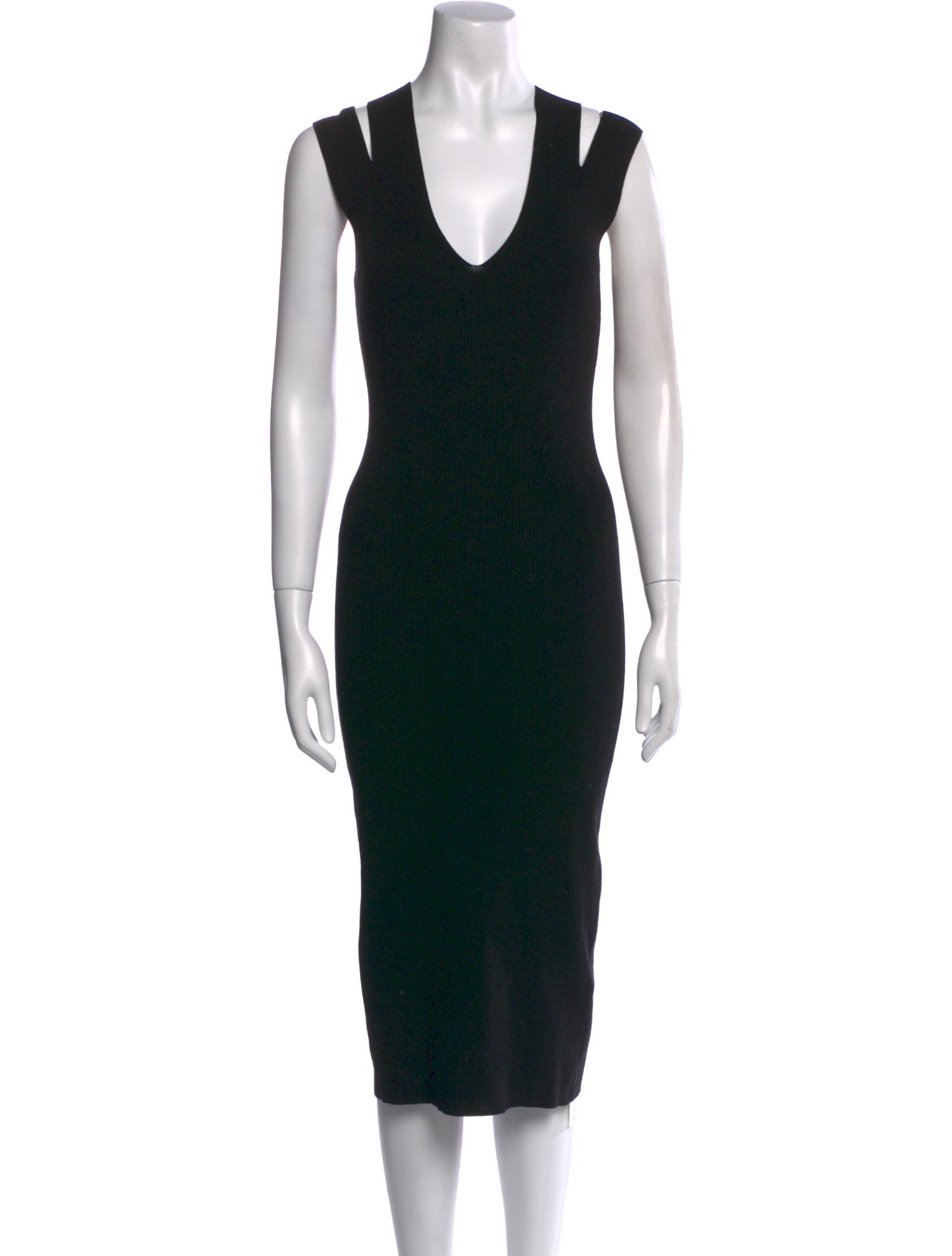 Reiss V-Neck Midi Length Dress