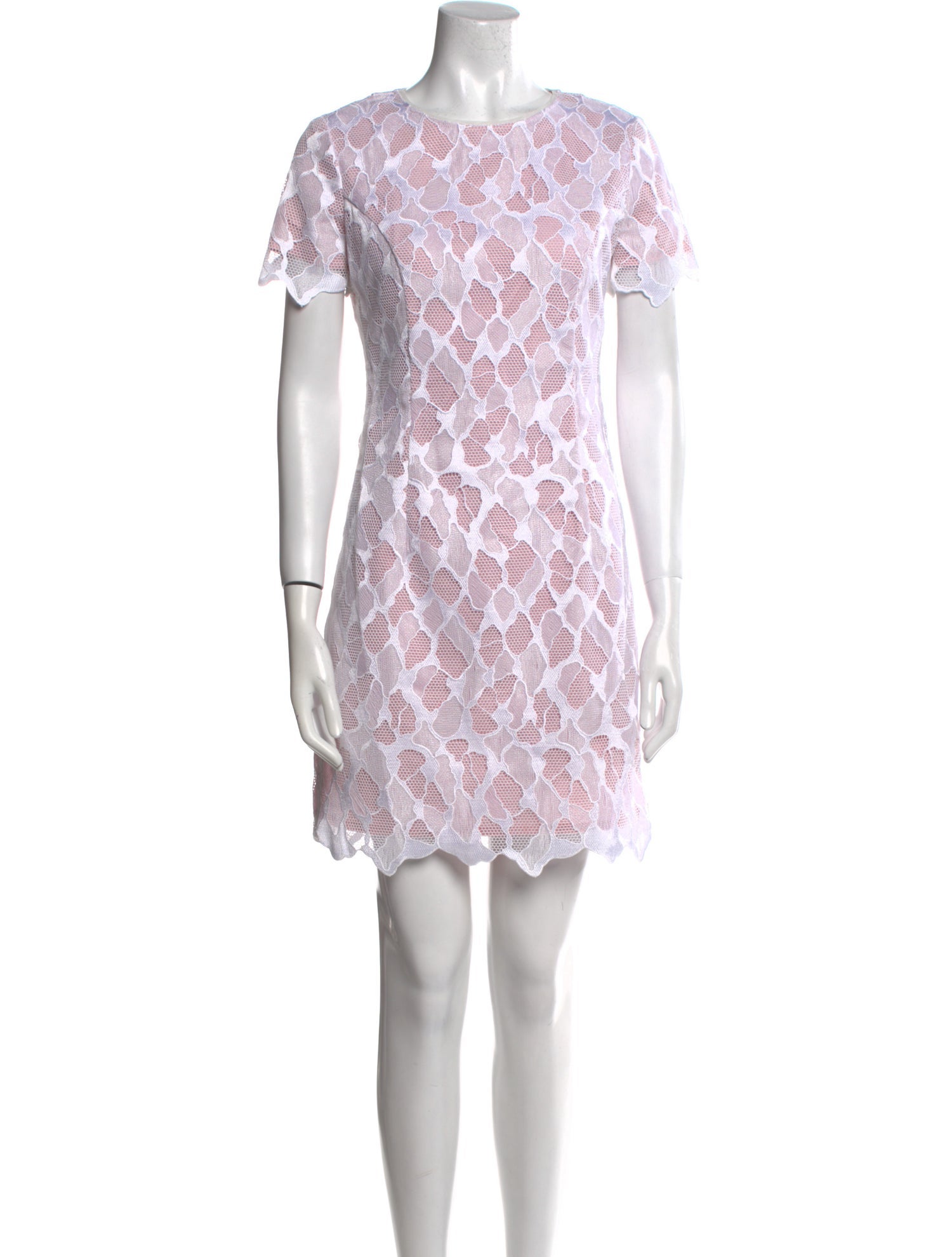 Reiss Lace Pattern Mini Dress