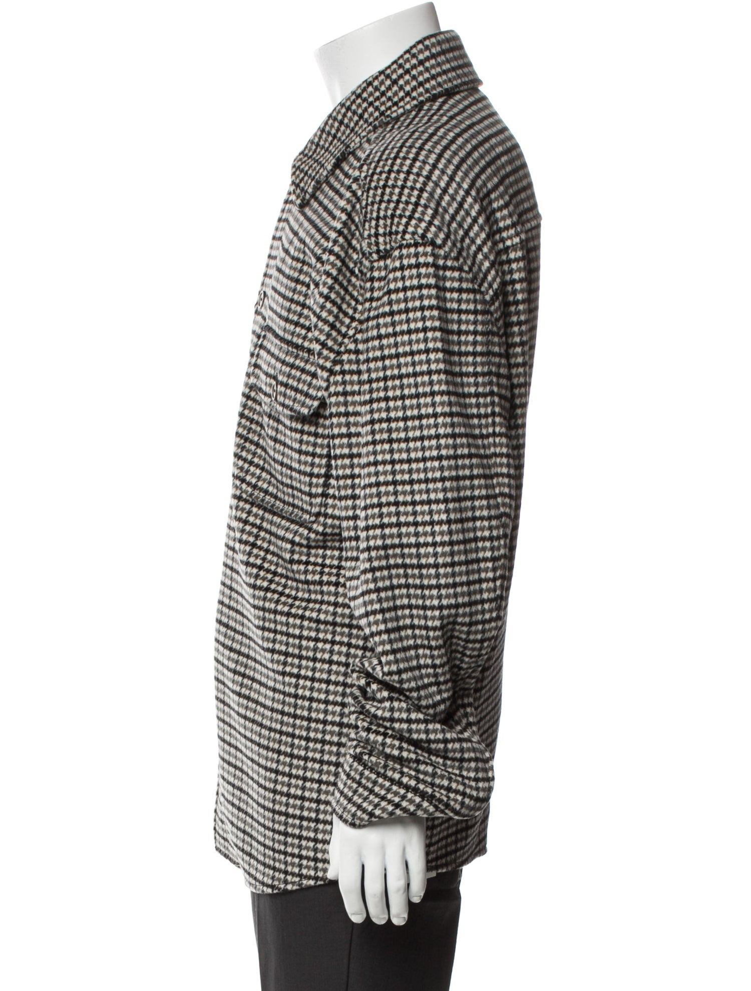 Reiss Plaid Print Puffer Coat w/ Tags