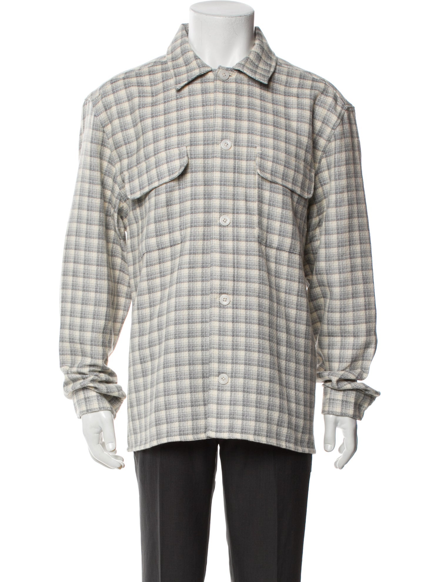 Reiss Plaid Print Peacoat w/ Tags