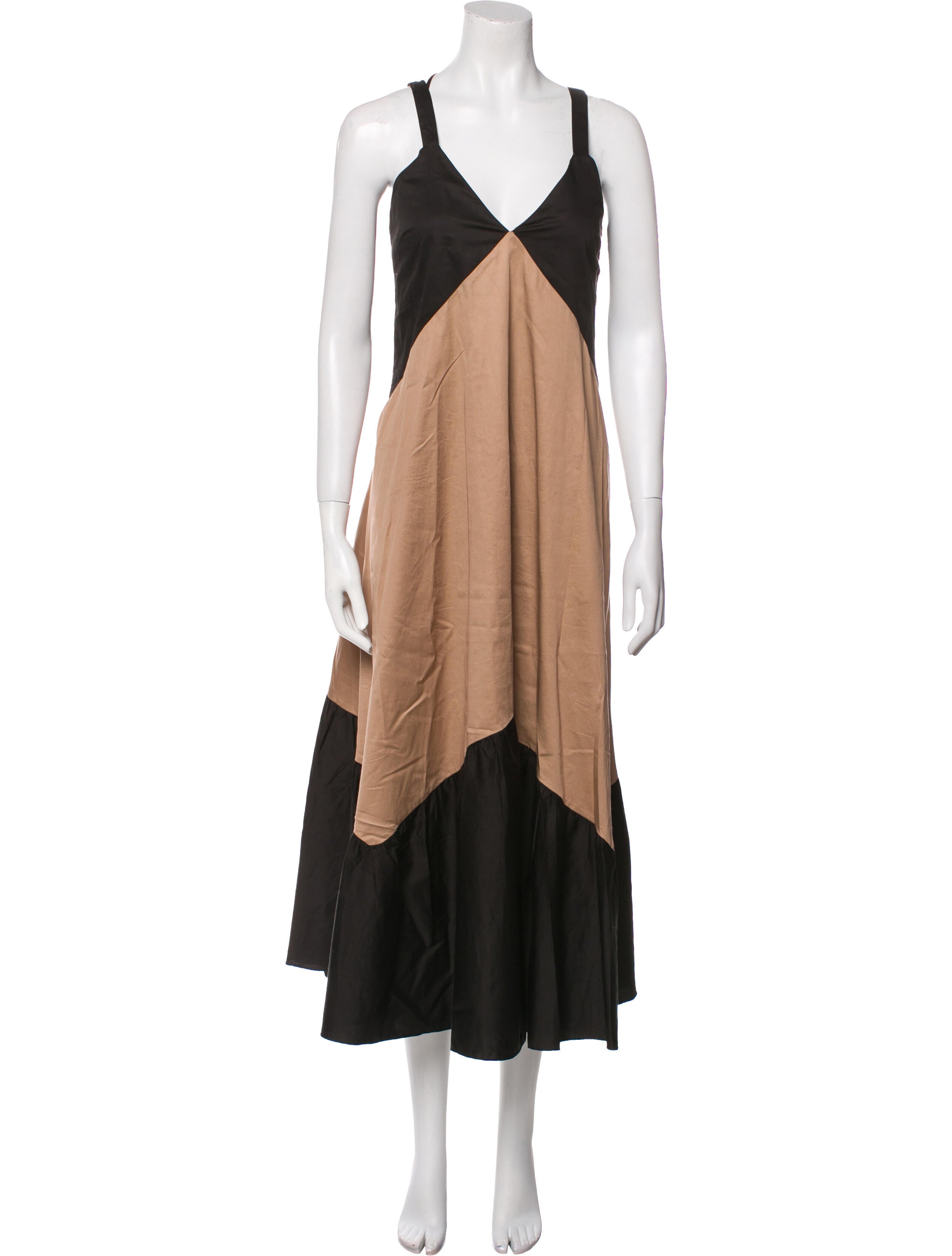 Reiss V-Neck Long Dress