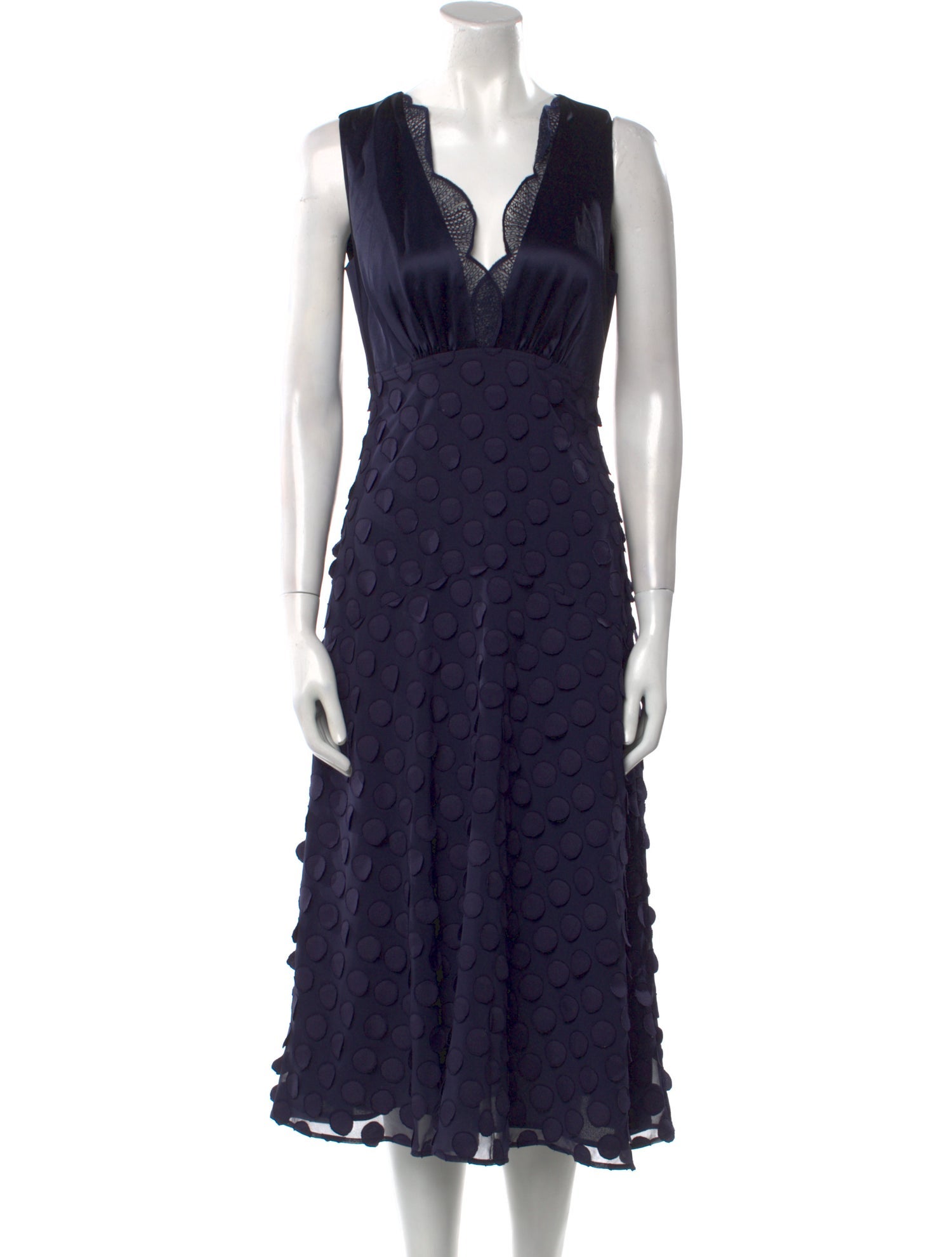 Reiss V-Neck Midi Length Dress