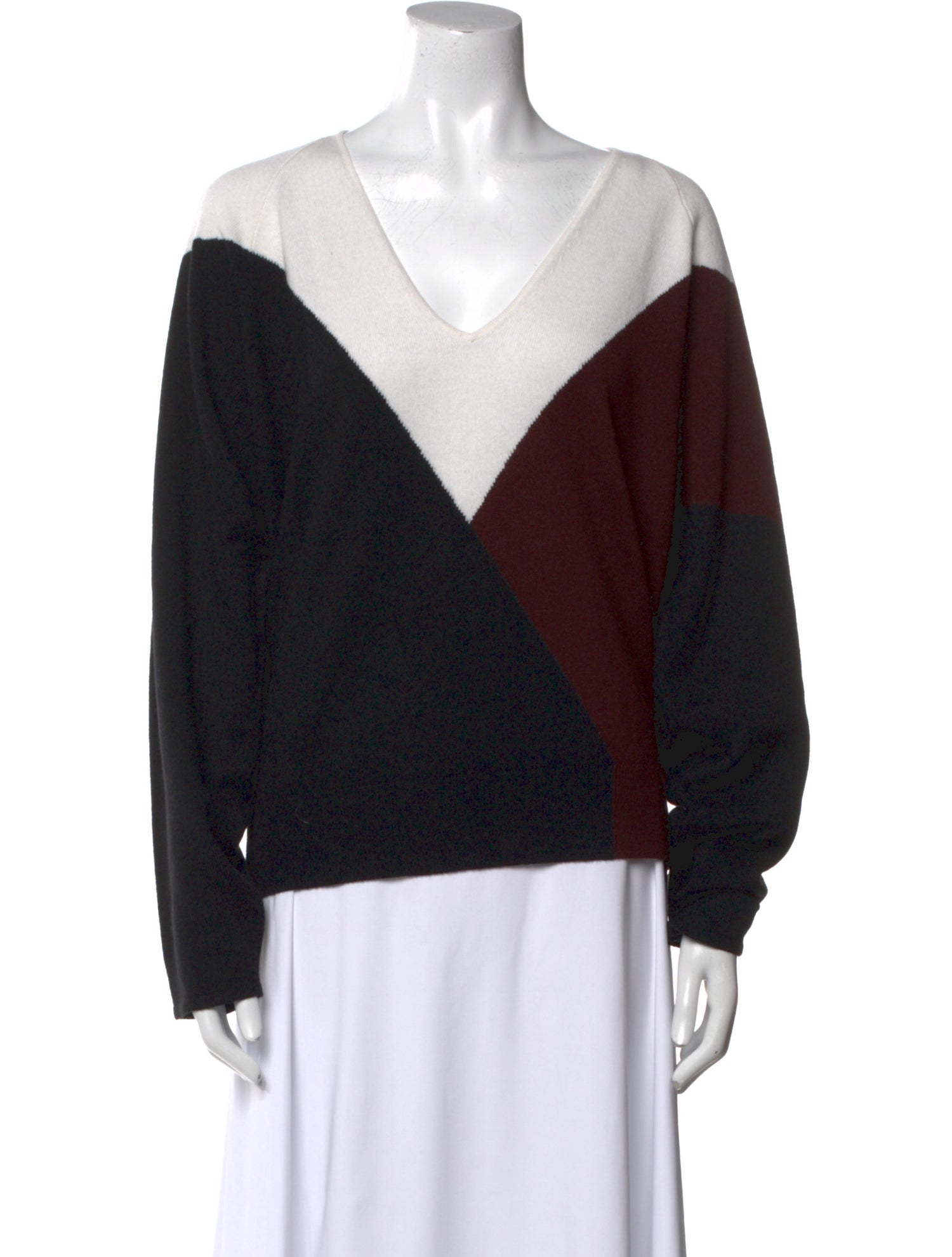Reiss Wool Colorblock Pattern Sweater w/ Tags