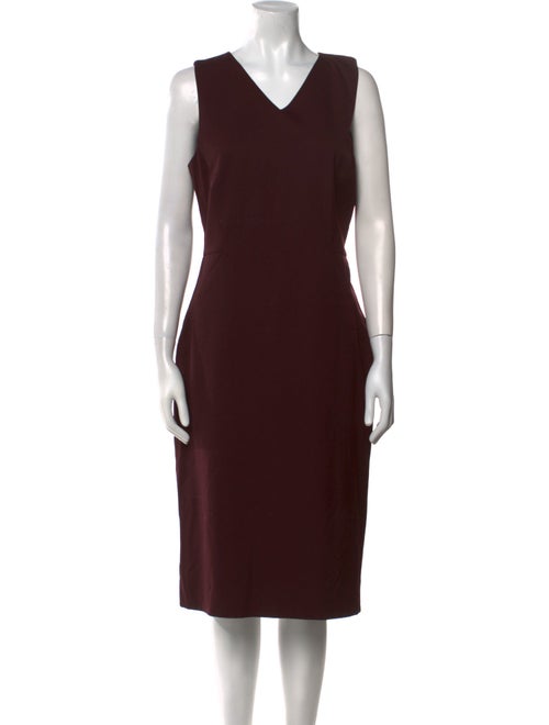 Reiss V-Neck Midi Length Dress