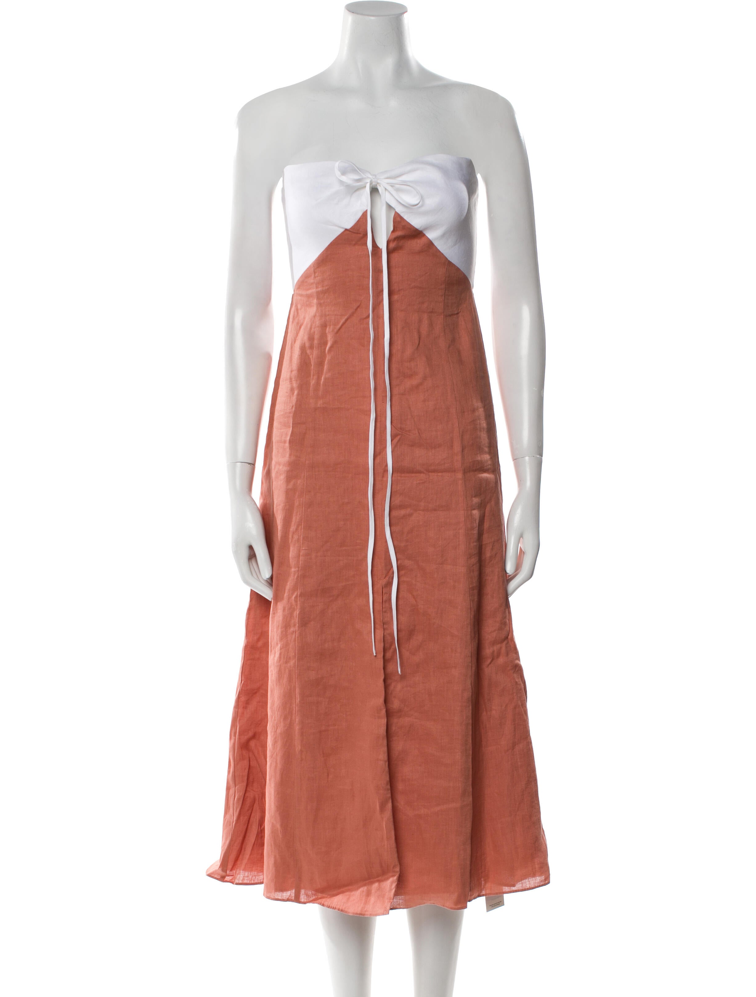 Reiss Linen Knee-Length Dress