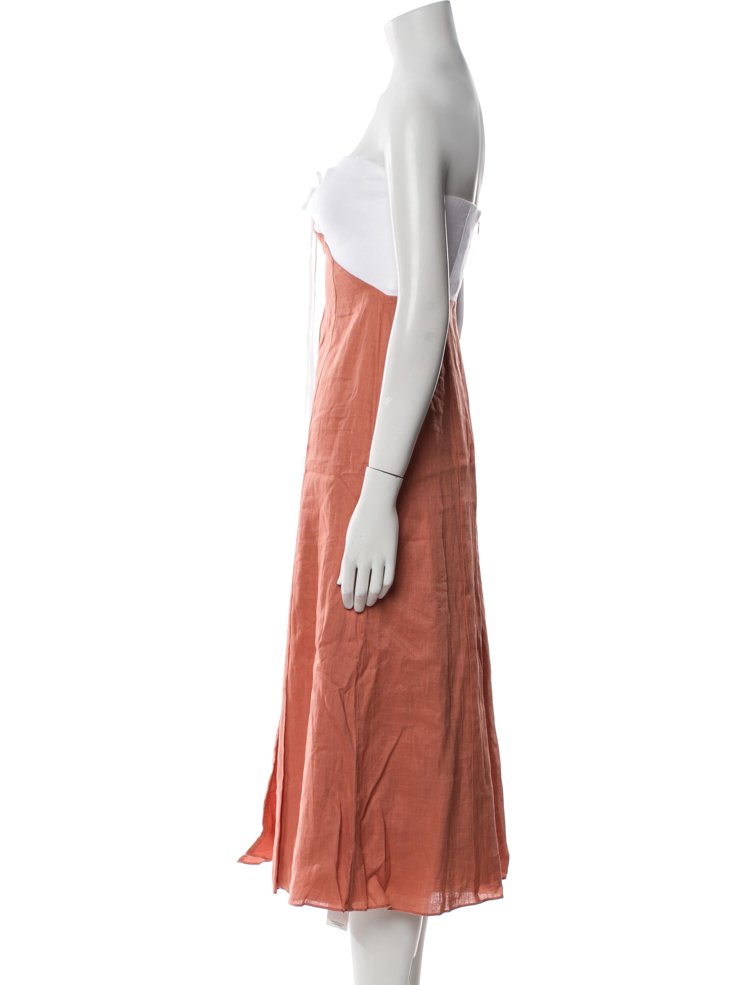 Reiss Linen Knee-Length Dress