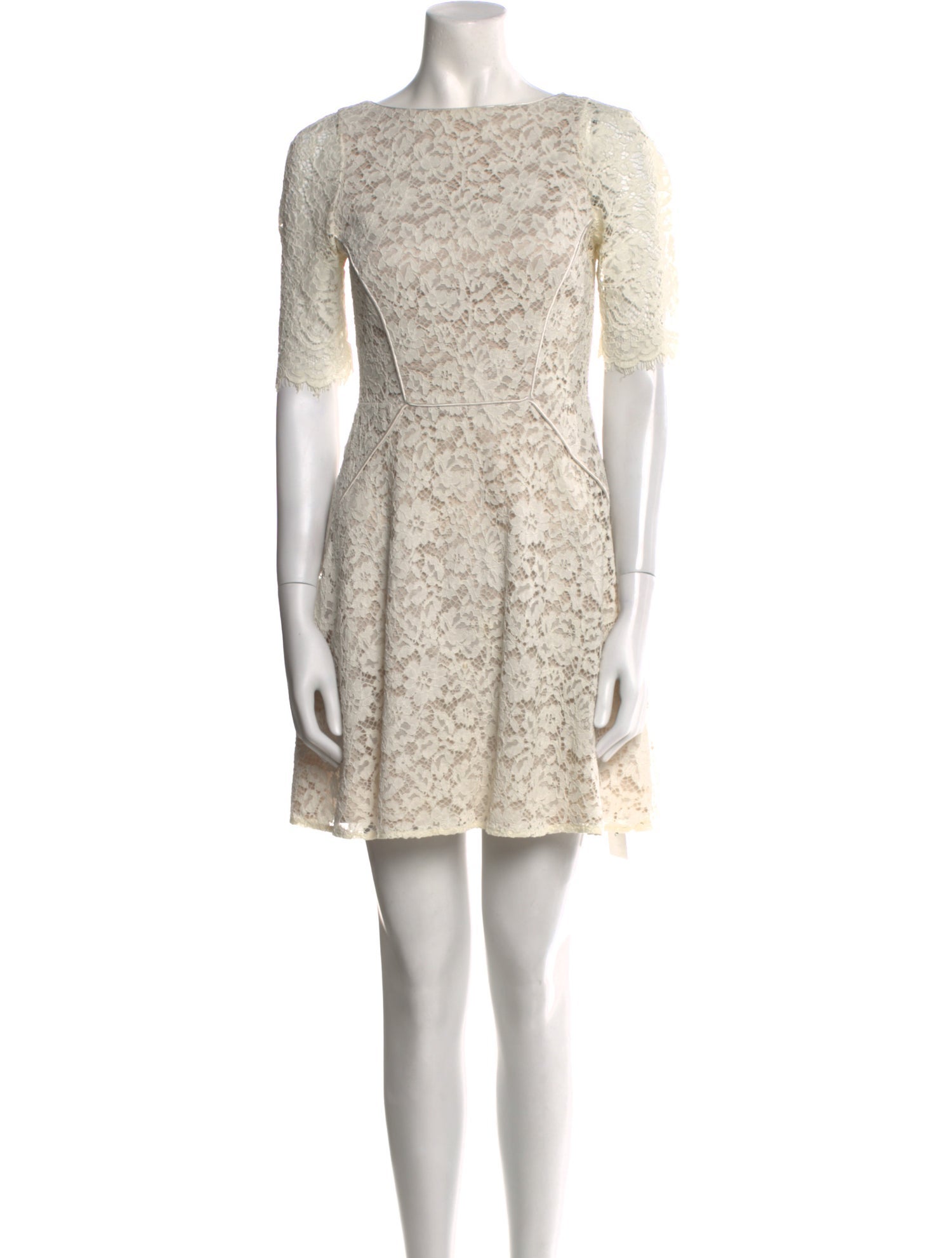 Reiss Lace Pattern Mini Dress