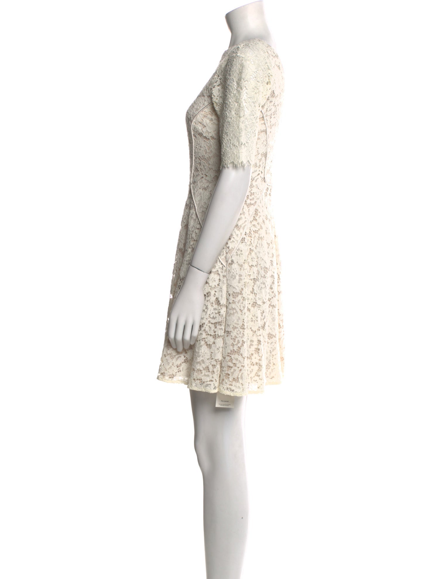 Reiss Lace Pattern Mini Dress