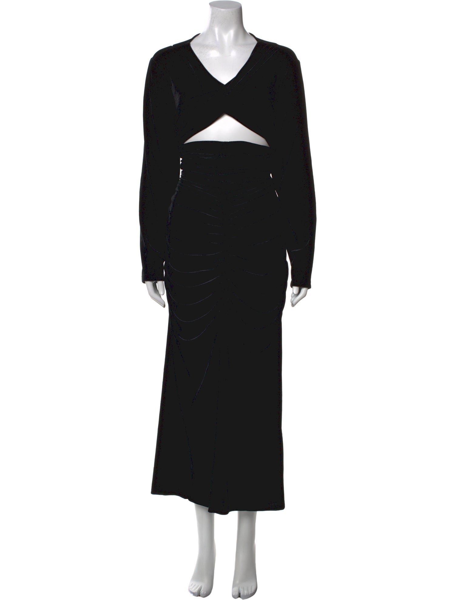 Reiss V-Neck Long Dress