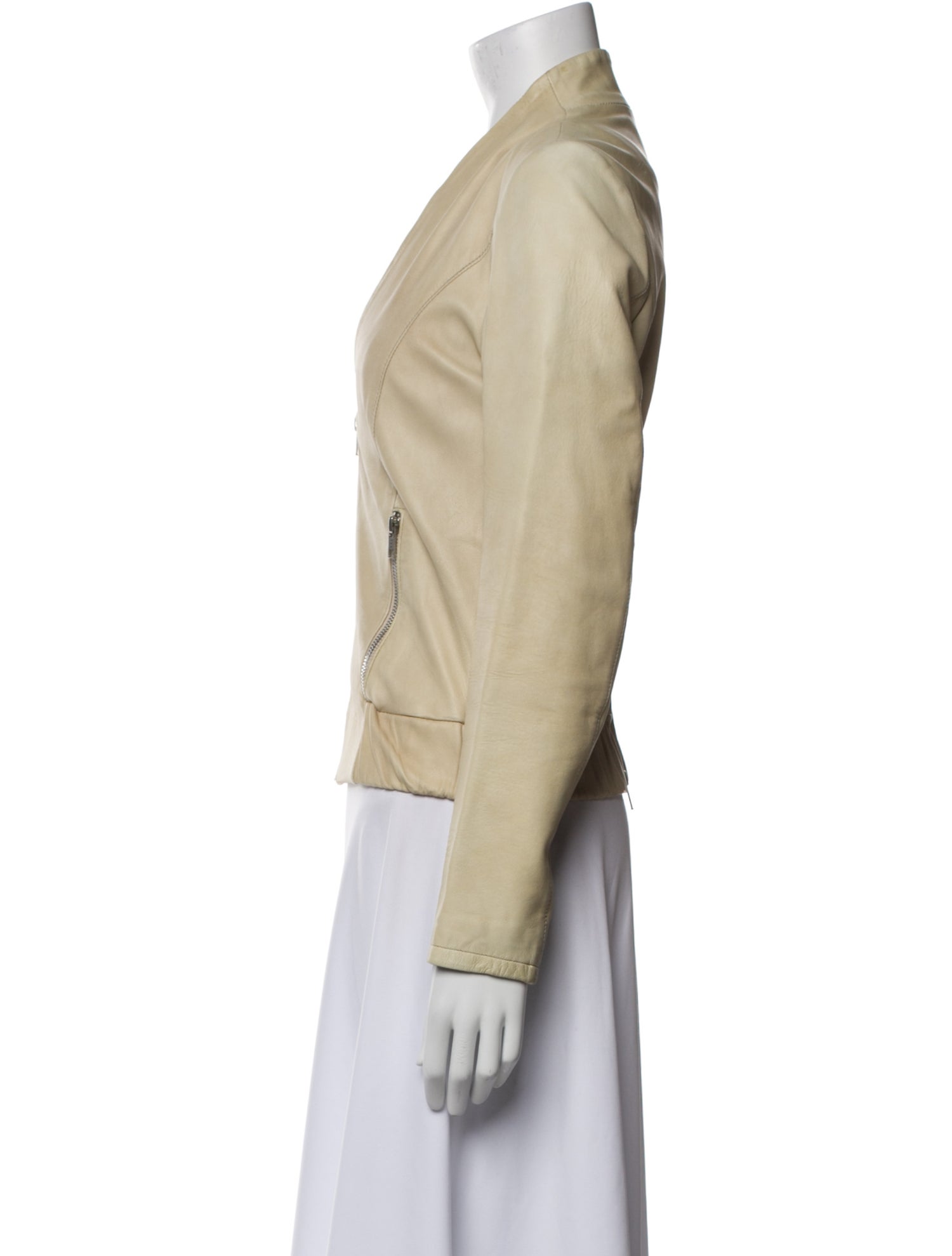 Reiss Leather Biker Jacket