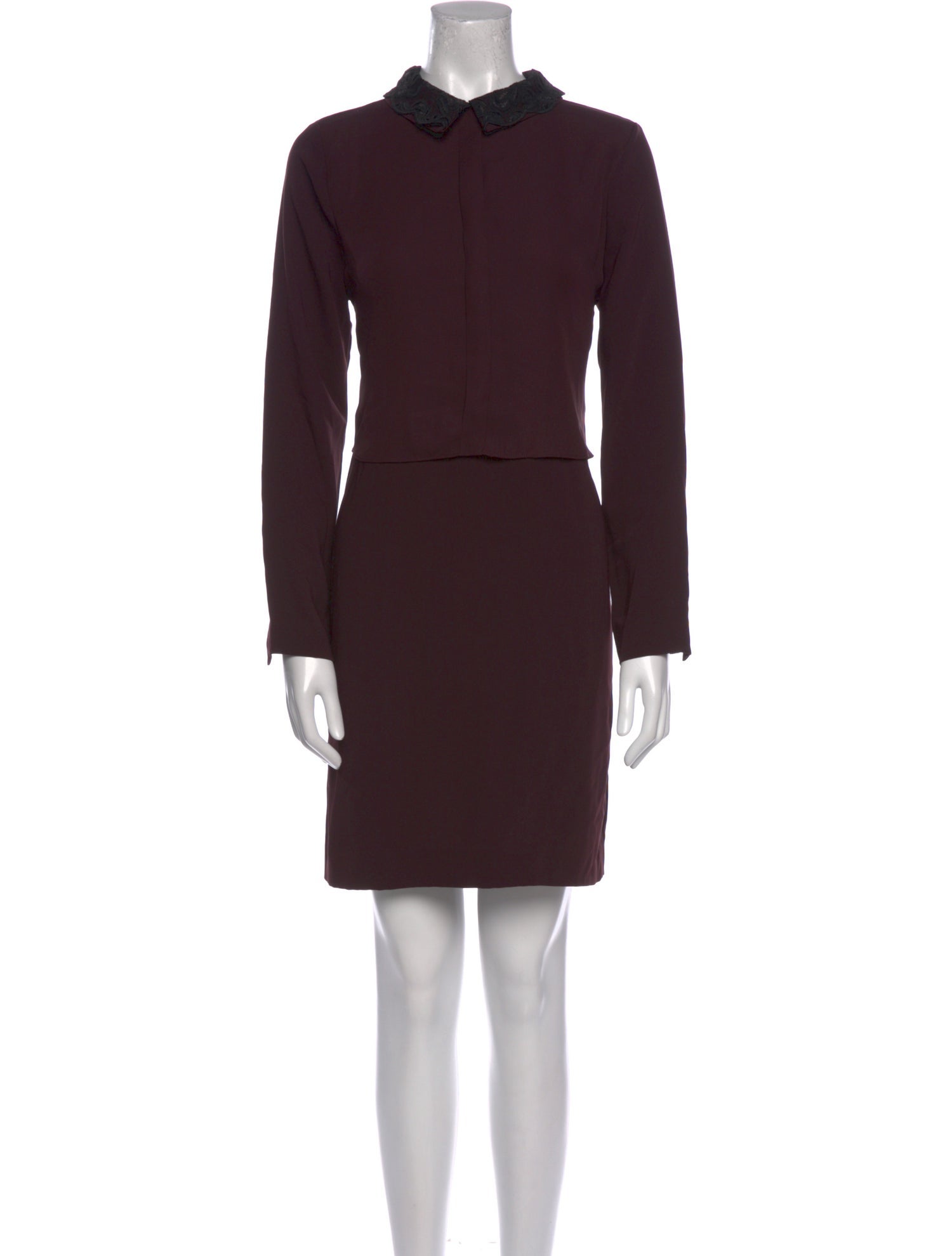 Reiss Mock Neck Knee-Length Dress