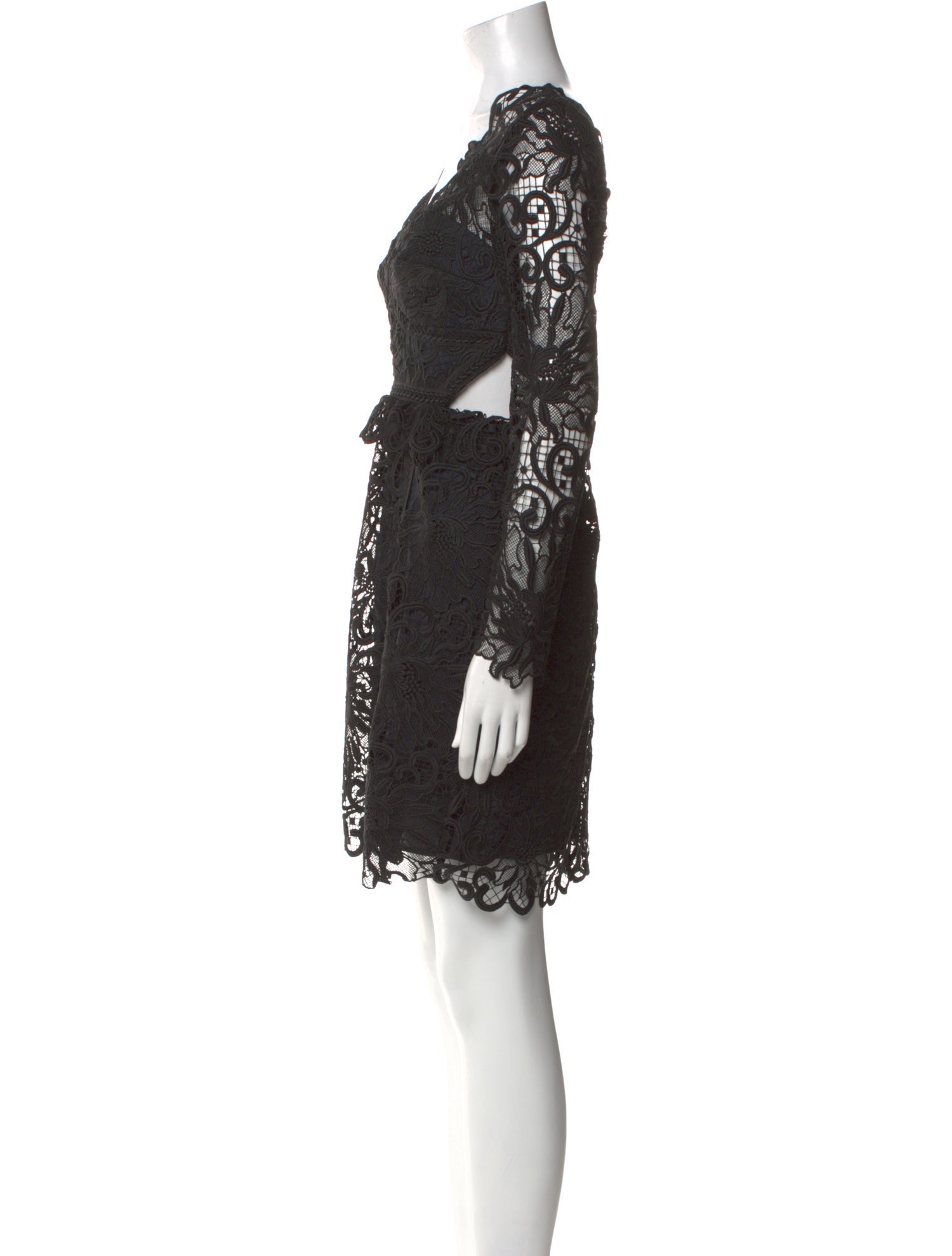 Reiss Lace Pattern Mini Dress