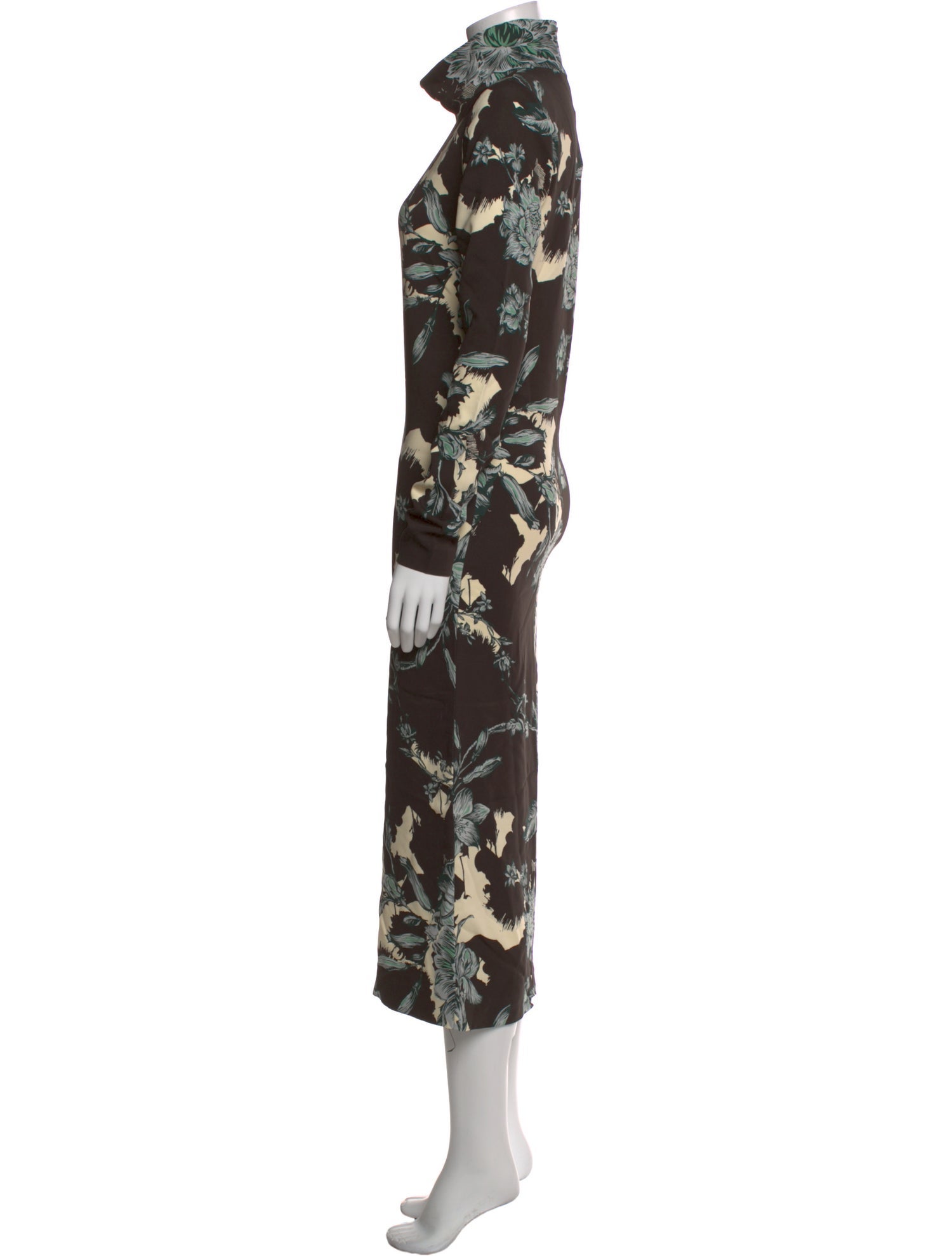Reiss Floral Print Long Dress