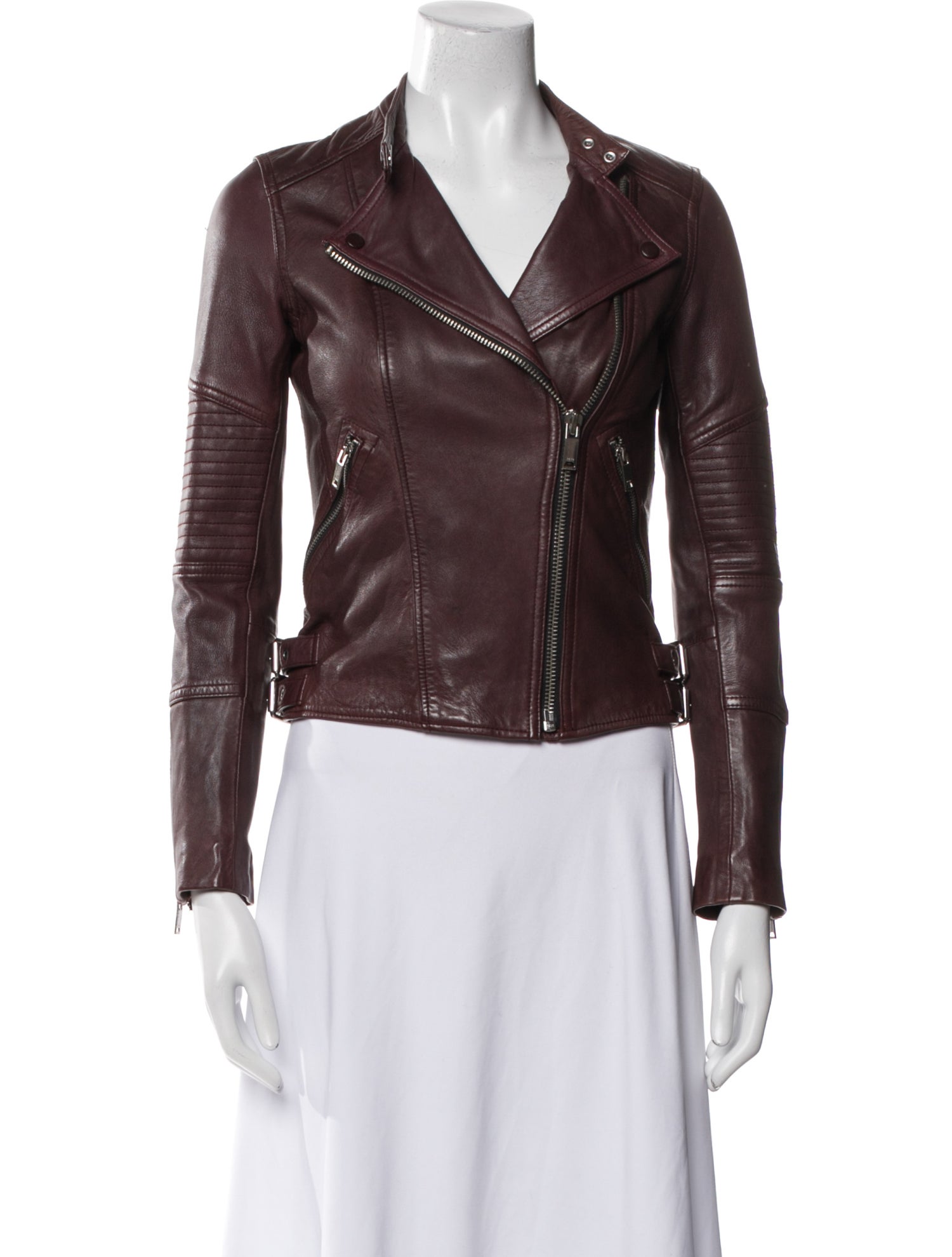 Reiss Leather Biker Jacket