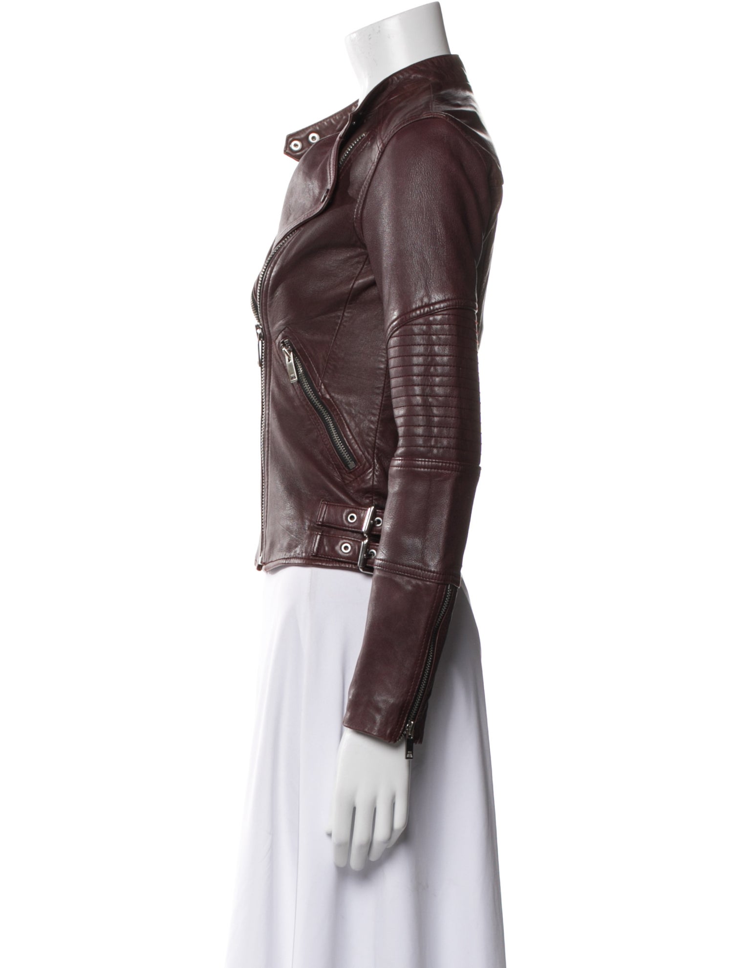 Reiss Leather Biker Jacket