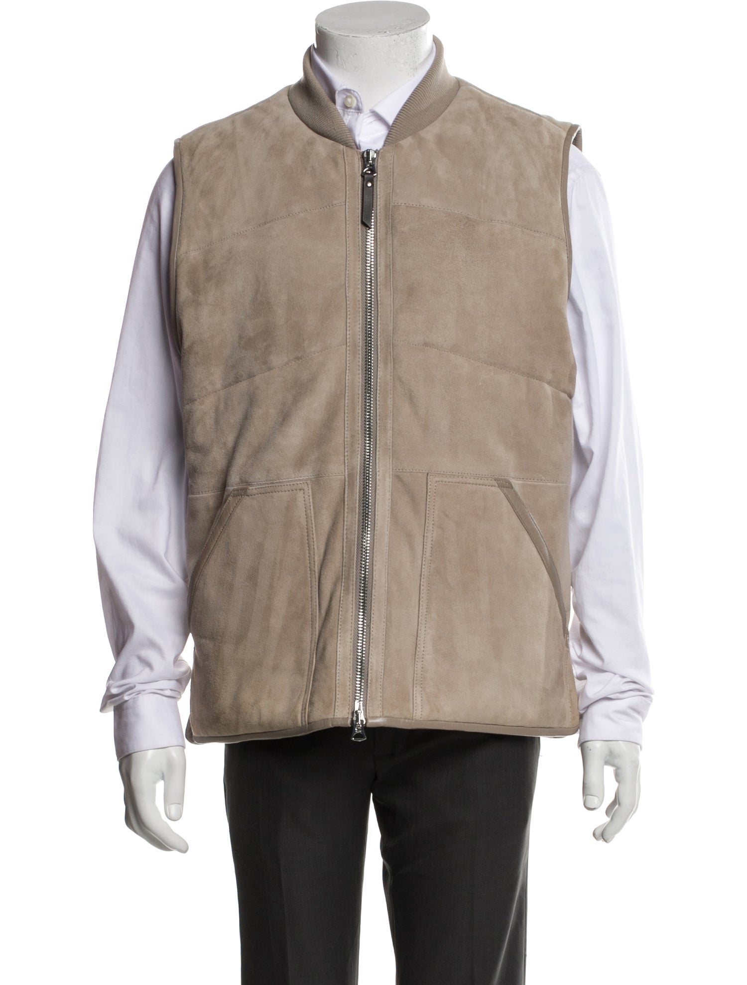 Reiss Goat Leather Vest