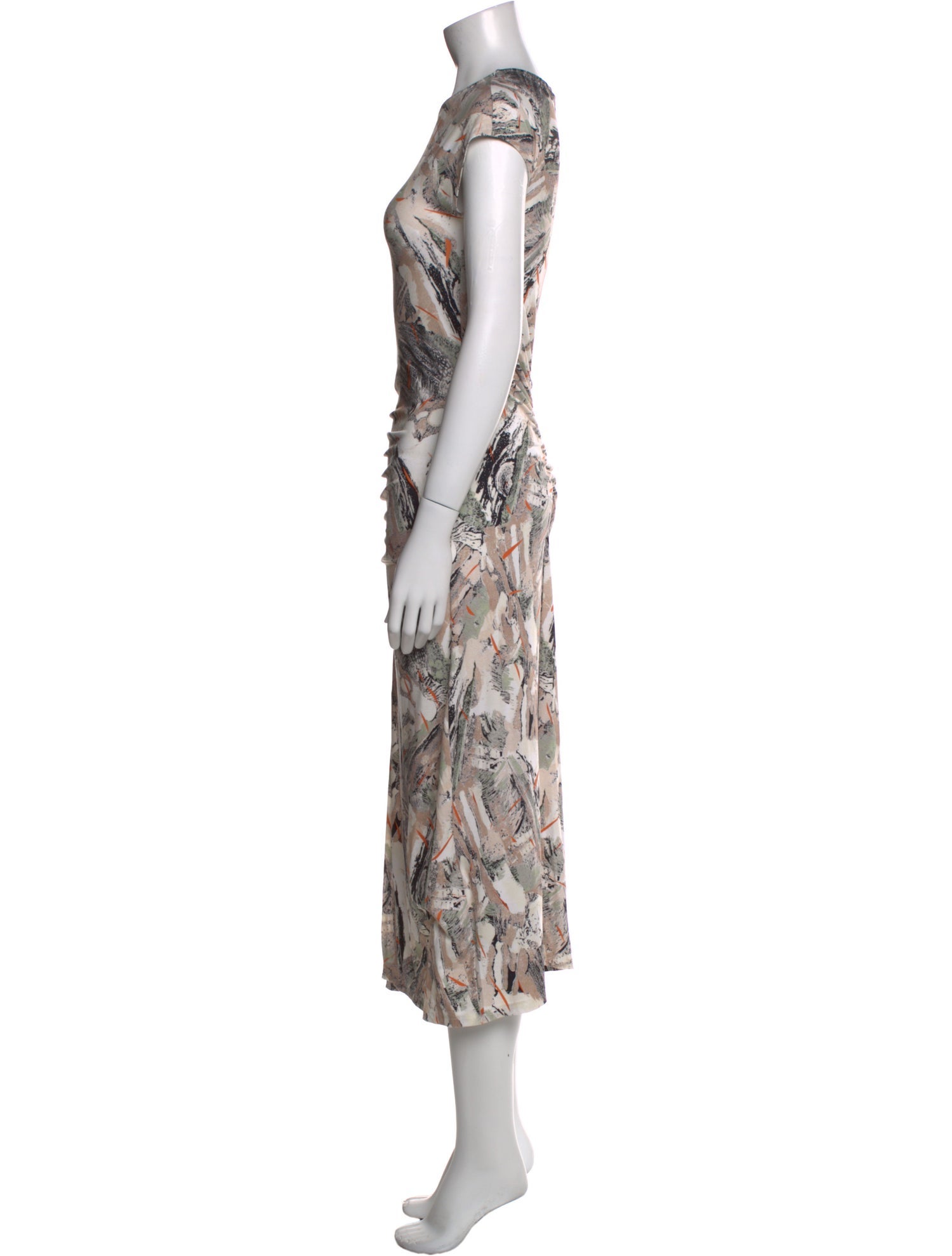 Reiss Printed Long Dress