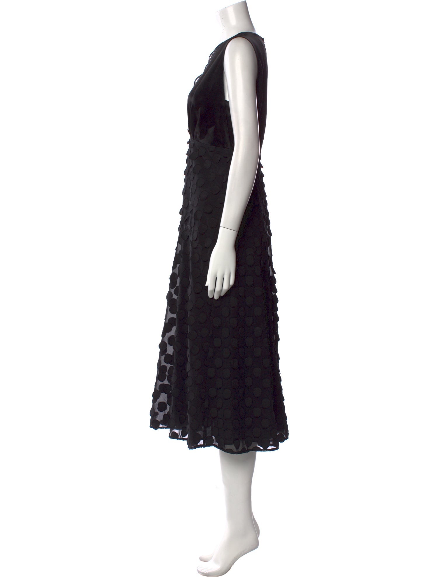 Reiss V-Neck Midi Length Dress