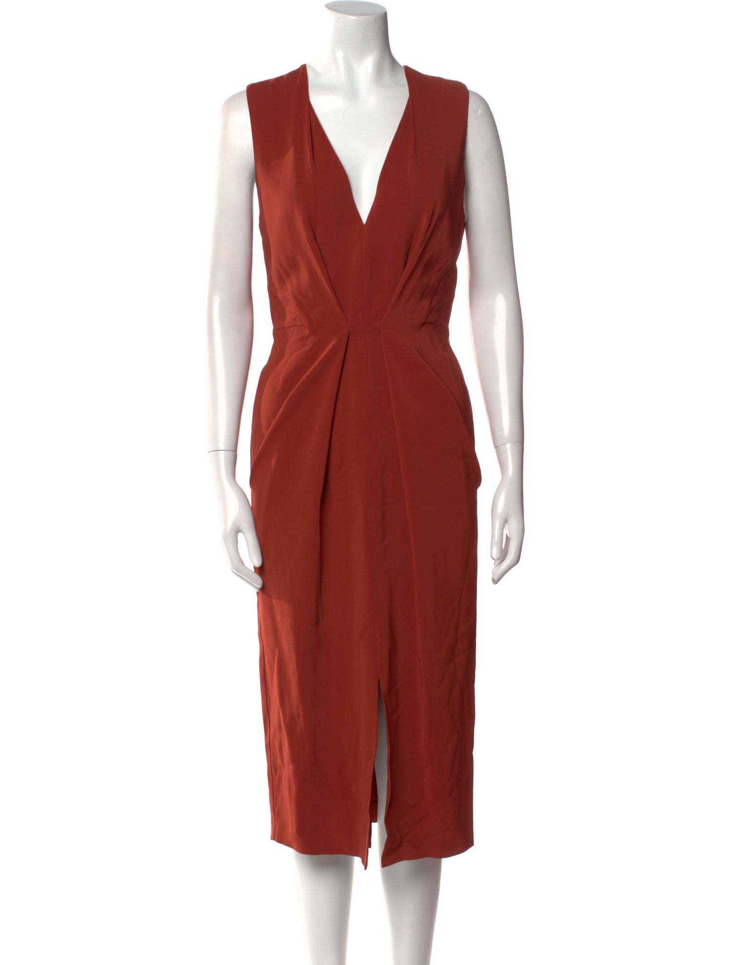 Reiss V-Neck Midi Length Dress