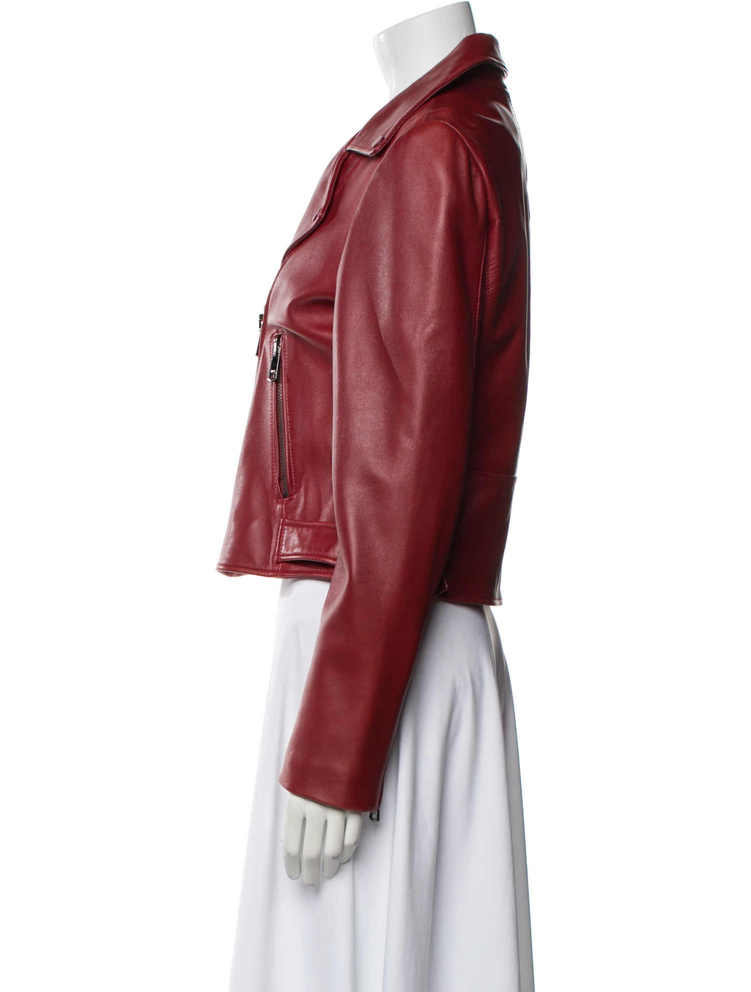 Reiss Lamb Leather Biker Jacket