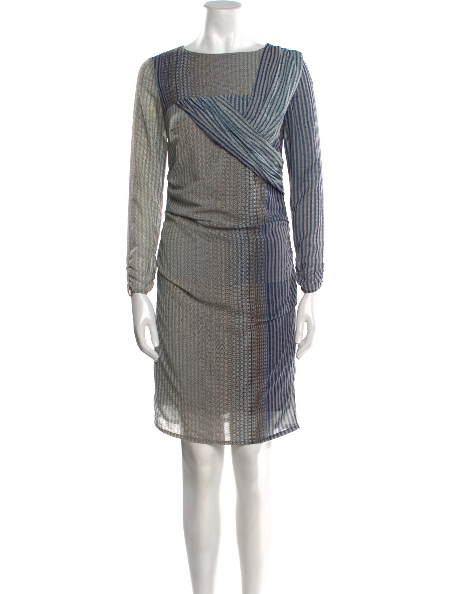 Reiss Striped Knee-Length Dress