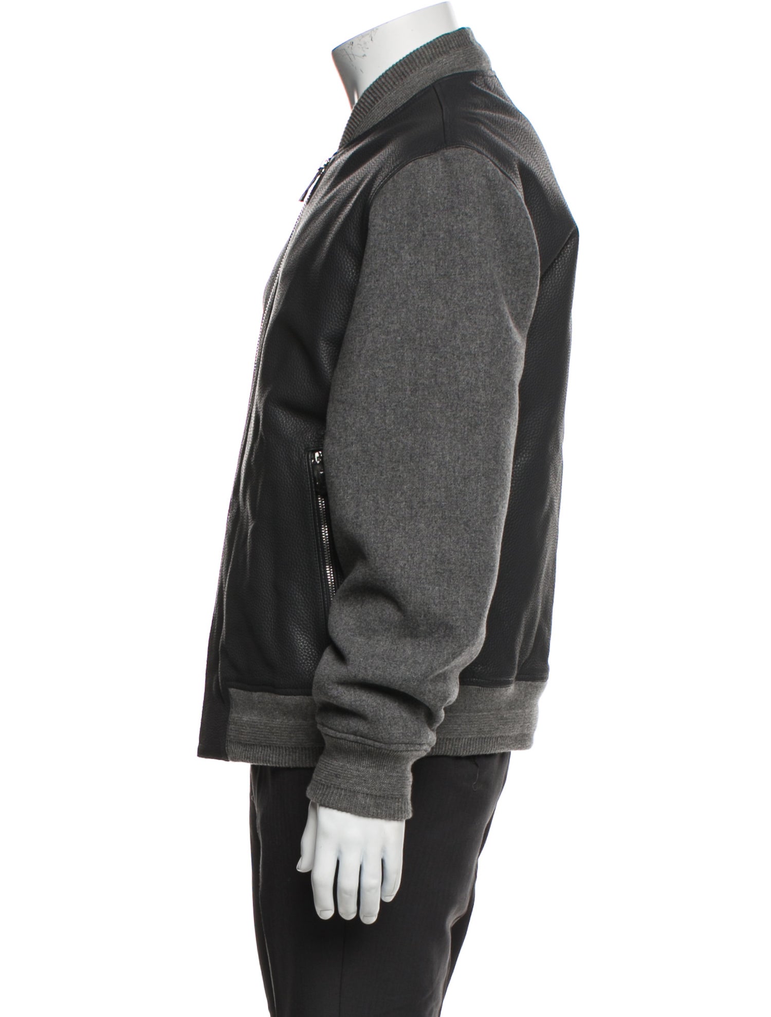 Reiss Leather Bomber Jacket