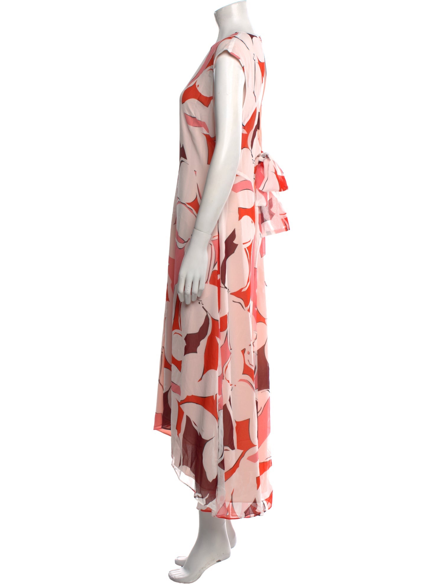 Reiss Printed Midi Length Dress