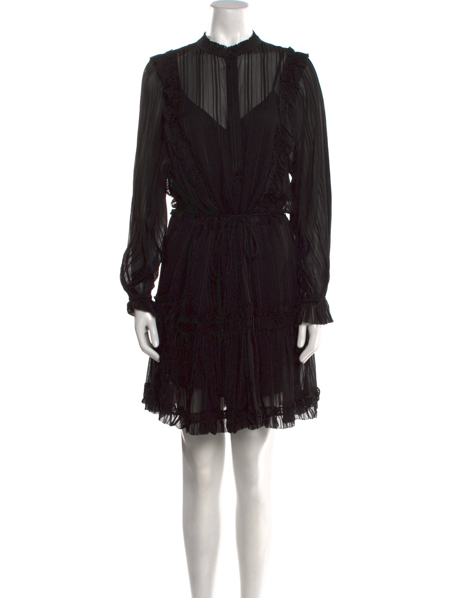 Reiss Mock Neck Mini Dress