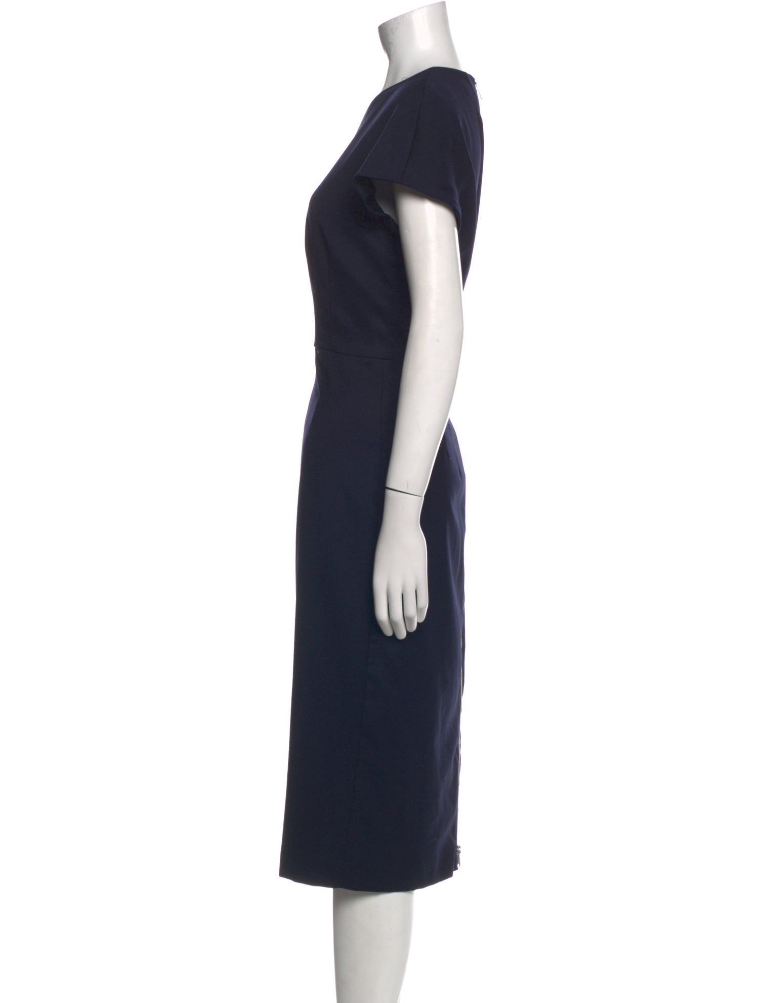Reiss Crew Neck Midi Length Dress