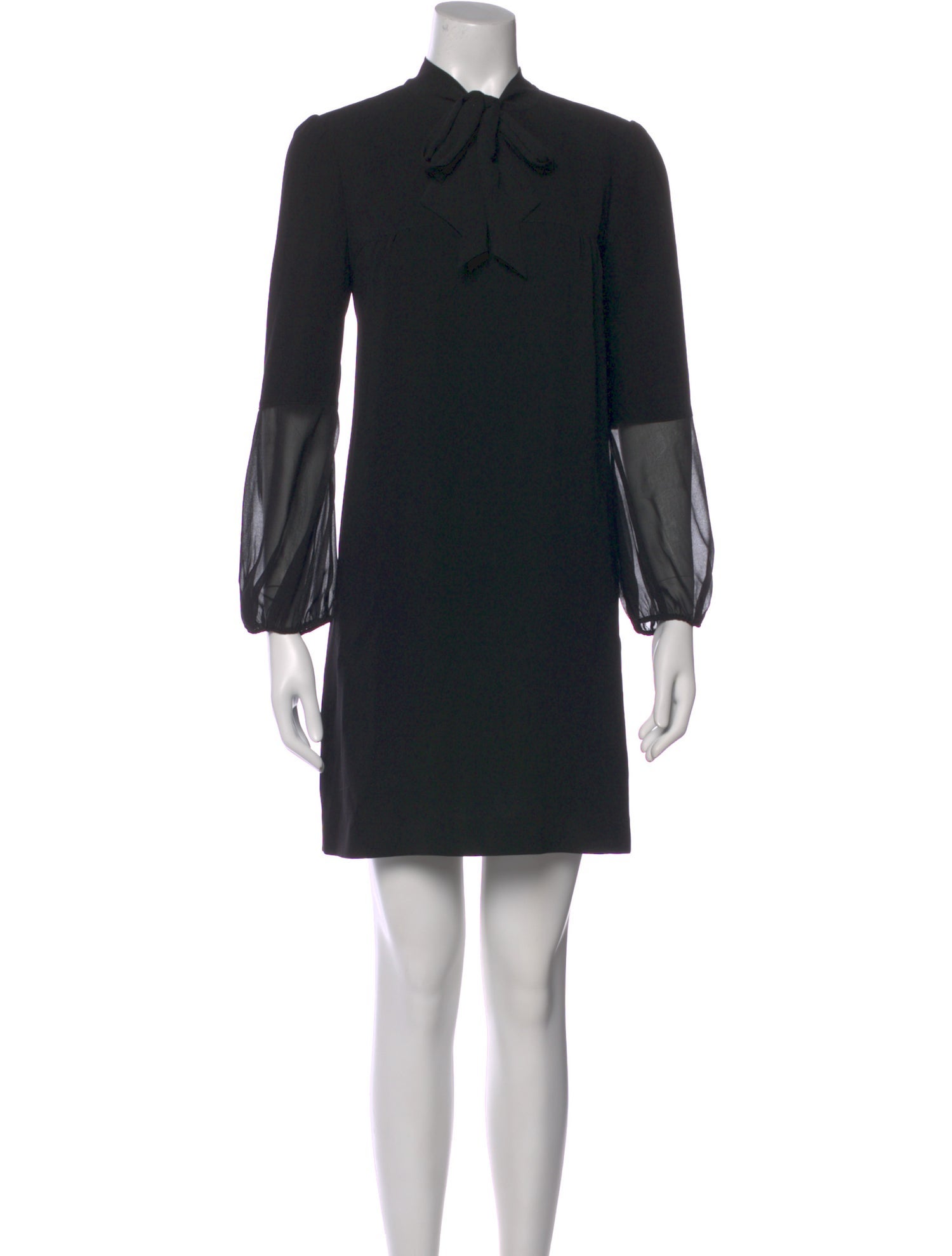 Reiss Tie Neck Mini Dress